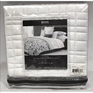HUGO BOSS Windsor European Sham LUXE WHITE